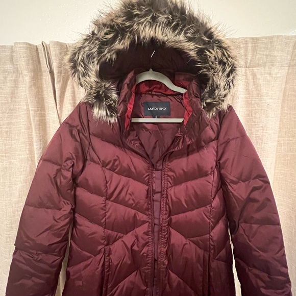 NWOT Lands End Down Women’s Coat - Picture 3 of 4